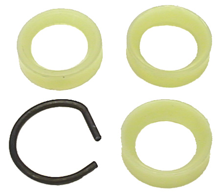 [W-686A] Clutch Bellcrank Pivots - 4 Piece Set (Seats & Clip) - 62-74 Chevy II Nova; 64-72 GM A Body; 67-81 Camaro Firebird