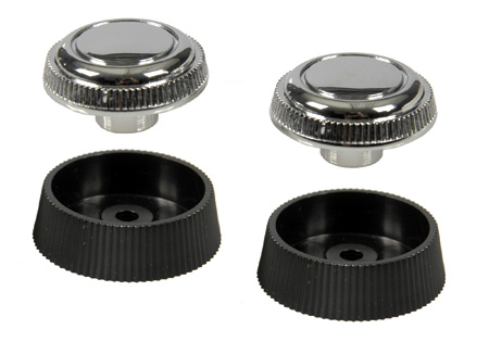 [W-855] Radio Knobs - Stereo - 4 Piece Set - 67-68 Camaro; Fullsize Chevy Car