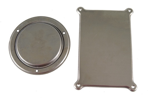 [W-899] Firewall Heater Delete Plate Set - Models with A/C - 68-74 Chevy II Nova; 67-69 Camaro Firebird