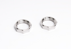 [X382-4047-1P] Wiper Hold Down Nut Set - Chrome - 47-59 Chevy GMC Truck