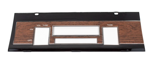 [X463-1470] Radio Bezel - Woodgrain - 68-69 Coronet; GTX