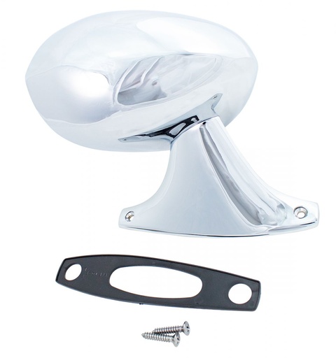 [X570-1473-1R] Outside Mirror - Sport Style - Chrome - Manual - RH - Dodge Plymouth 73-74 B Body