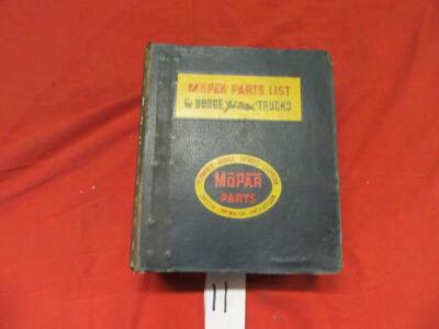 1948 49 50 51 52 1953 Truck Dealership MOPAR Parts Book Dodge Chrysler Plymouth