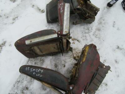 1962-65 Bucket Seat Core Pair Good Used Mopar- B-Body
