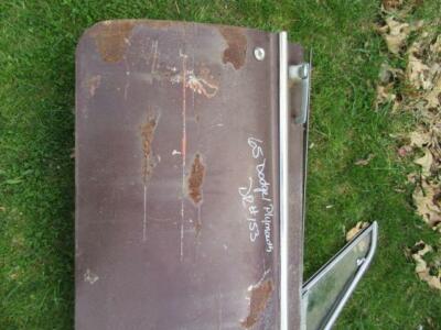 1965 Dodge/Plymouth 2 Hard Top Passenger's Side Door DR# 153 Mopar- Used B- Body