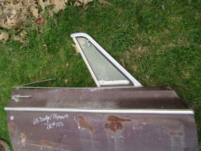 1965 Dodge/Plymouth 2 Hard Top Passenger's Side Door DR# 153 Mopar- Used B- Body