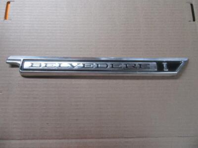 1966 66 Plymouth Belvedere I Right RH Fender Passenger Trim Emblem- Mopar Used