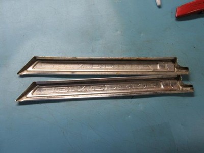 1966 Belvedere I Fender Emblem Trim Pair- Used Mopar