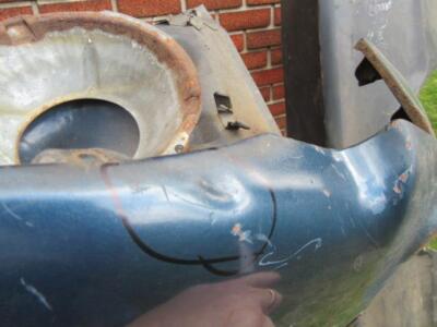 1967 1968 Cuda Passenger's Side Fender A-Body Mopar Used F # 474