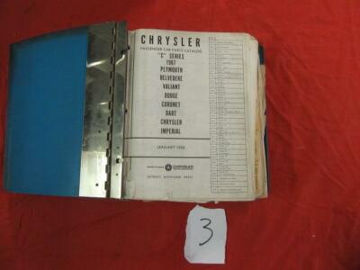 1967 Passenger Car MOPAR Dealership Parts Book Dodge Plymouth Chrysler Charger