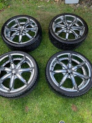 4 Diablo DNA Rims 22 inch and Fullway Extra Load HS 265/35R22 Tires- Exc. Cond