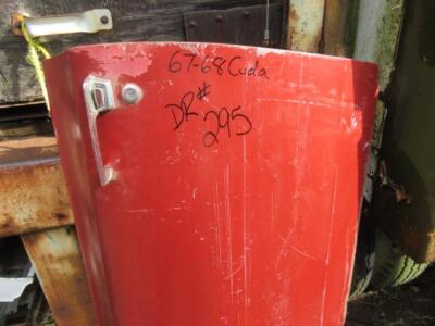1967-68 Plymouth Barracuda Mopar Door Shell - Dr # 295- Used