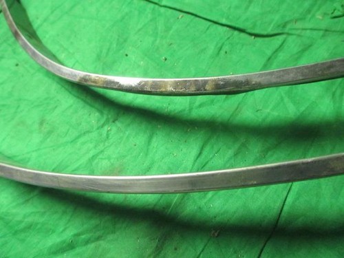 68 69 70 Charger Pair Front Wheel Lip Mouldings Used MOPAR