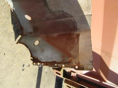 1968-70 Plymouth RR, Satellite, GTX Fender Dog Leg Patch B-Body Mopar- Used