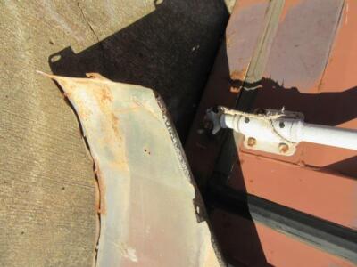 1968-70 Plymouth RR, Satellite, GTX Fender Dog Leg Patch B-Body Mopar- Used