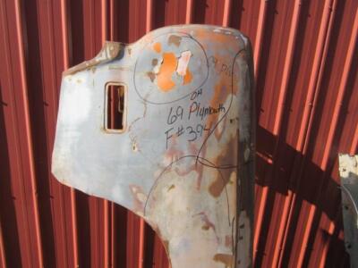 1969 Plymouth Fender Driver's Side F# 394 Mopar- Used B-Body