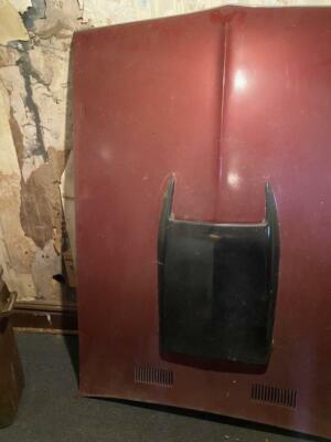 1971-74 Dodge Charger B-Body Hood with Fiberglass Scoop -Mopar Used H # 446