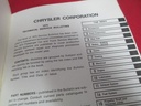 1975 75 Chrysler Plymouth Dodge Technical Service Information