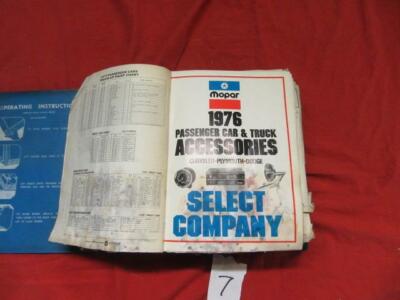 1976 Passenger Car MOPAR Dealership Parts Book Dodge Challenger Plymouth Cuda