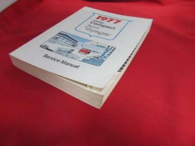 1977 Dodge Compact Plymouth Voyager Service Manual- Used