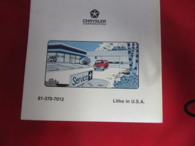 1977 Dodge Compact Plymouth Voyager Service Manual- Used