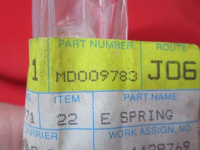 1984 Chrysler New Yorker Part# MD009783 SPRING, Valve