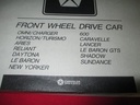 1987 87 Service Manual Front Wheel Drive Car Electrical Fuel & Emissions