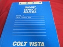 1988 Service Manual Colt Vista Volume 1 & 2 Engine Chassis Body Electrical