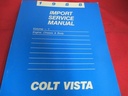 1988 Service Manual Colt Vista Volume 1 Engine Chassis Body