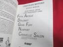1988 Service Manual Fifth Avenue Diplomat Gran Fury Newport
