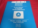 1988 Service Manuals Front Wheel Drive Van Wagon Ram Van Caravan Voyager
