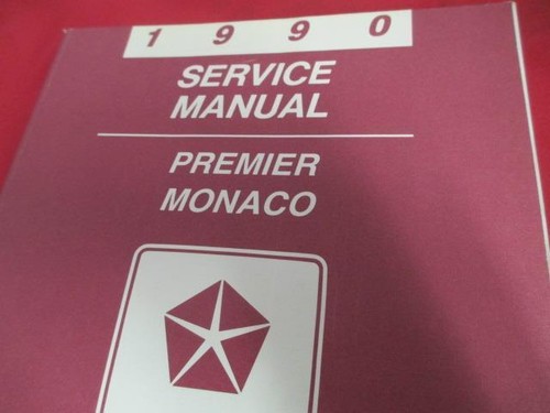 1990 Service Manual Premier Monaco