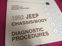 1992 Jeep Service Manual Chassis Body Antilock Brake System