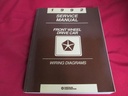1992 Service Manual Front Wheel Drive Car Wiring Diagram