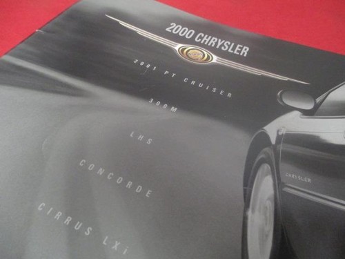 2000 Chrysler Pamphlet PT Cruiser 300M LHS Concorde Cirrus Sebring Town & Countr