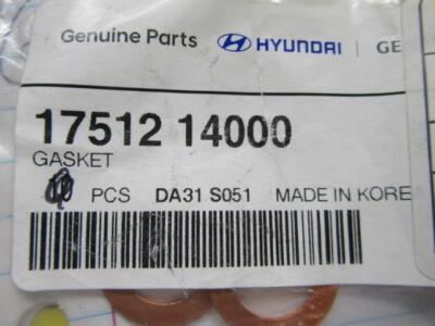 3 NOS Hyundai 17512 14000 Gaskets 1990-2023 Hyundai 1751214000