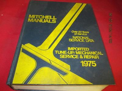 1975 Mitchell Manuals Imported Tune Up Mechanical Service & Repair