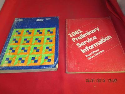 1981 Service Manual Challenger Sapporo Rear Wheel Drive Preliminary Info