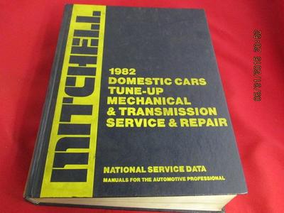 1982 Mitchell Manuals Domestic Cars Tune Up Mechanical Transmission Service