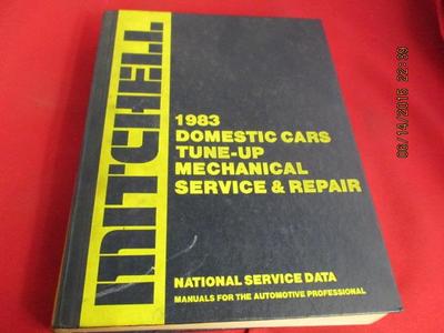 1983 Domestic Cars Tune Up Mechanical Service & Repair