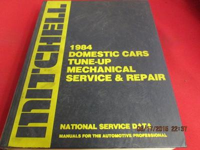 1984 Mitchell Manuals Domestic Cars Tune Up Mechanical Service