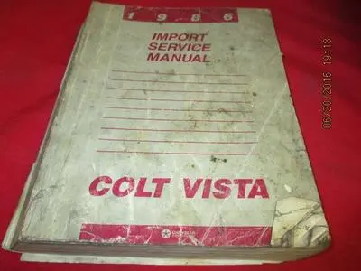 1986 Import Service Manual Colt Vista