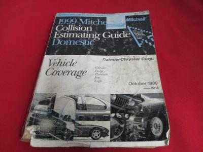 1999 Mitchel Collision Estimation Guide Domestic Chrysler Dodge Plymouth Jeep