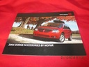 2005 05 Dodge Caravan Accessories Dealership Pamphlet MOPAR