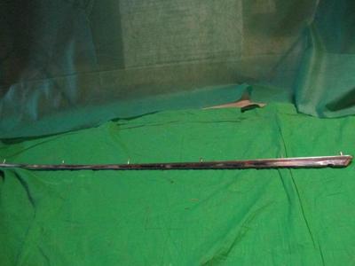 64 Plymouth Fury & Sport Fury Hood Spear Moulding Good Used MOPAR 2417711