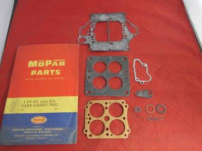 1957 58 DODGE PLYMOUTH CARBURETOR PACKAGE NOS MOPAR 1826510