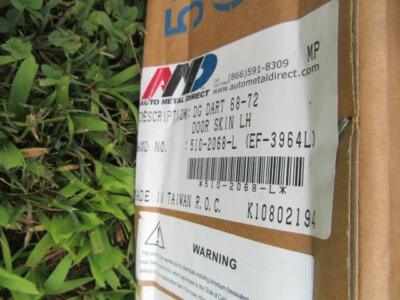 NEW AMD 68-72 Dodge Dart Door Skin- Side Mopar 510-2068-L  A-Body