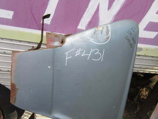 1966 Plymouth Valiant  Driver's Side Fender Mopar-Used F # 431