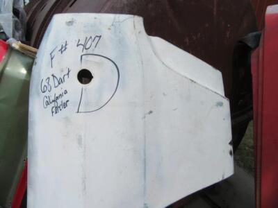 1968 Dodge Dart Original Right Fender F# 407  Mopar - Used (California Fender)