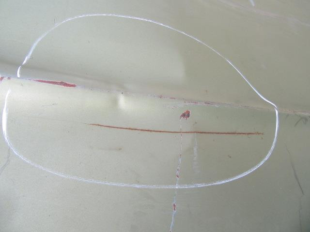 1968-1969 Dodge Coronet Hood B-Body H # 459 Mopar Used